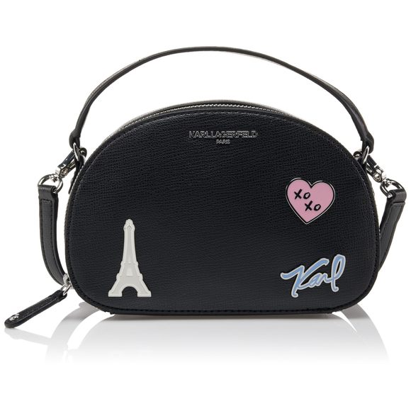Paris Legacy Maybelle Crossbody, Black Enamel >:( - Picture 1 of 5